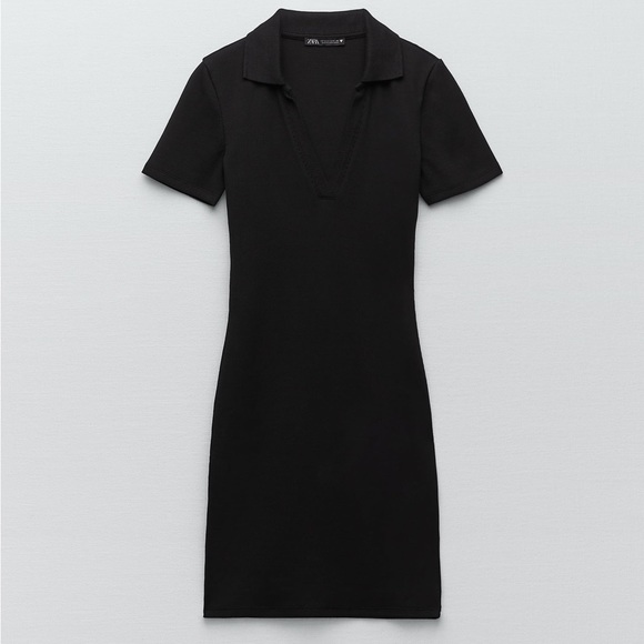 Zara ribbed polo mini dress - Picture 1 of 9